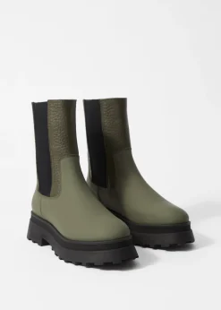 Gefütterte Chelsea Boots aus Leder