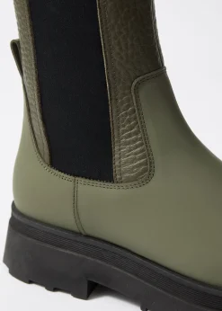 Gefütterte Chelsea Boots aus Leder