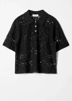 Gehäkeltes Poloshirt