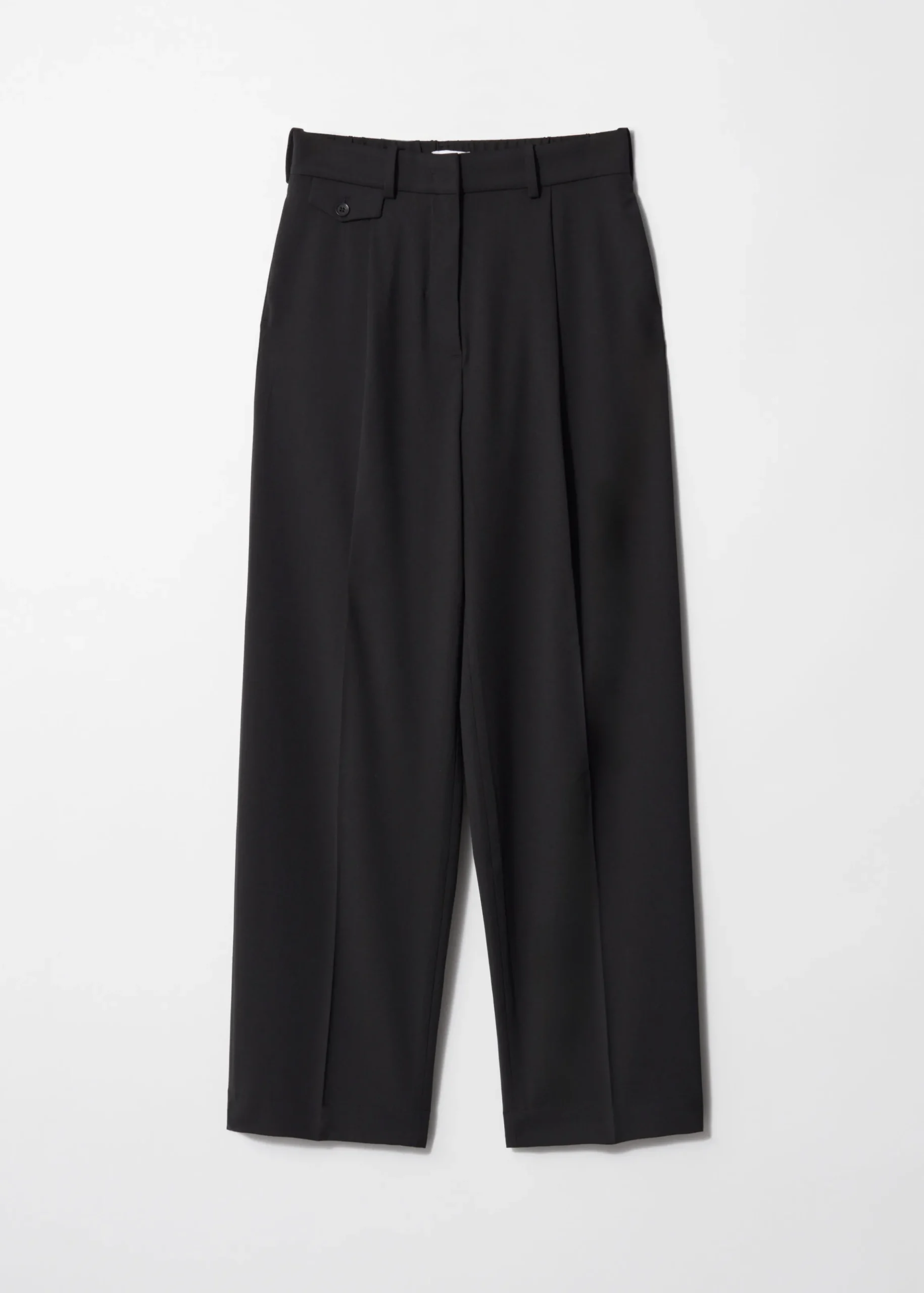 Gerade geschnittene Hose mit Bügelfalten