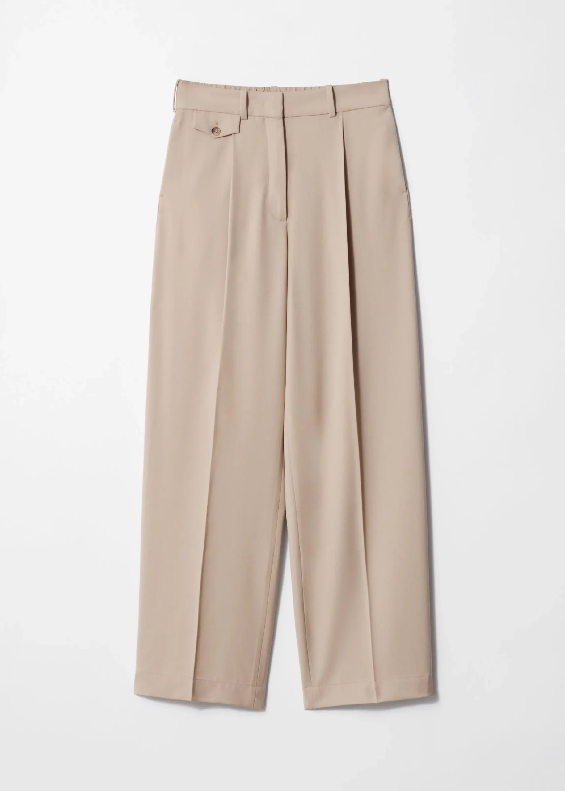 Gerade geschnittene Hose mit Bügelfalten