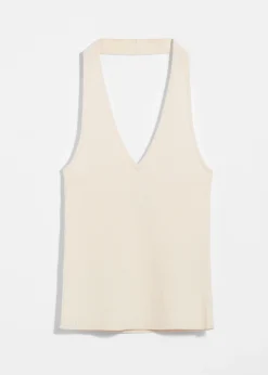 Geripptes Neckholder-Oberteil