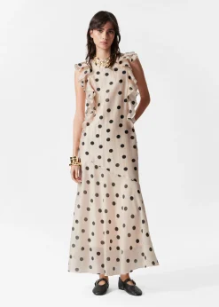 Gerüschtes Maxikleid