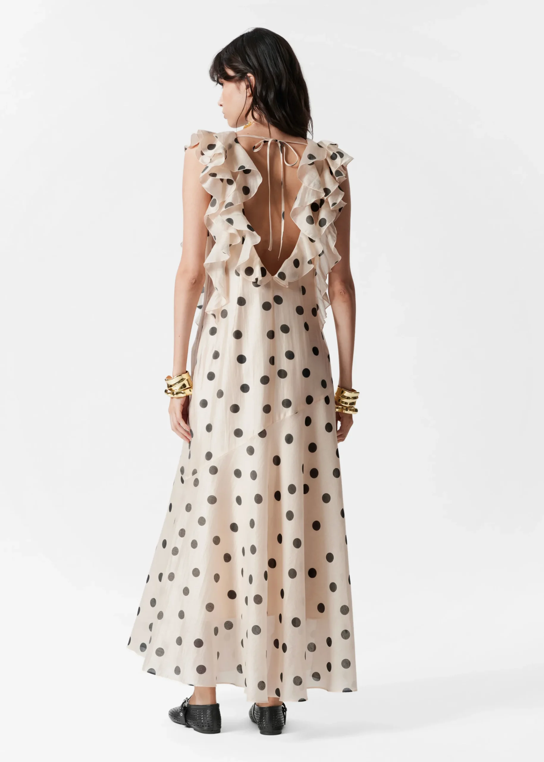 Gerüschtes Maxikleid
