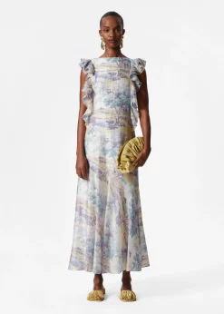 Gerüschtes Maxikleid