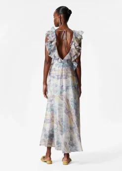 Gerüschtes Maxikleid