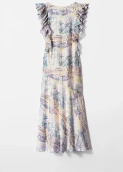 Gerüschtes Maxikleid