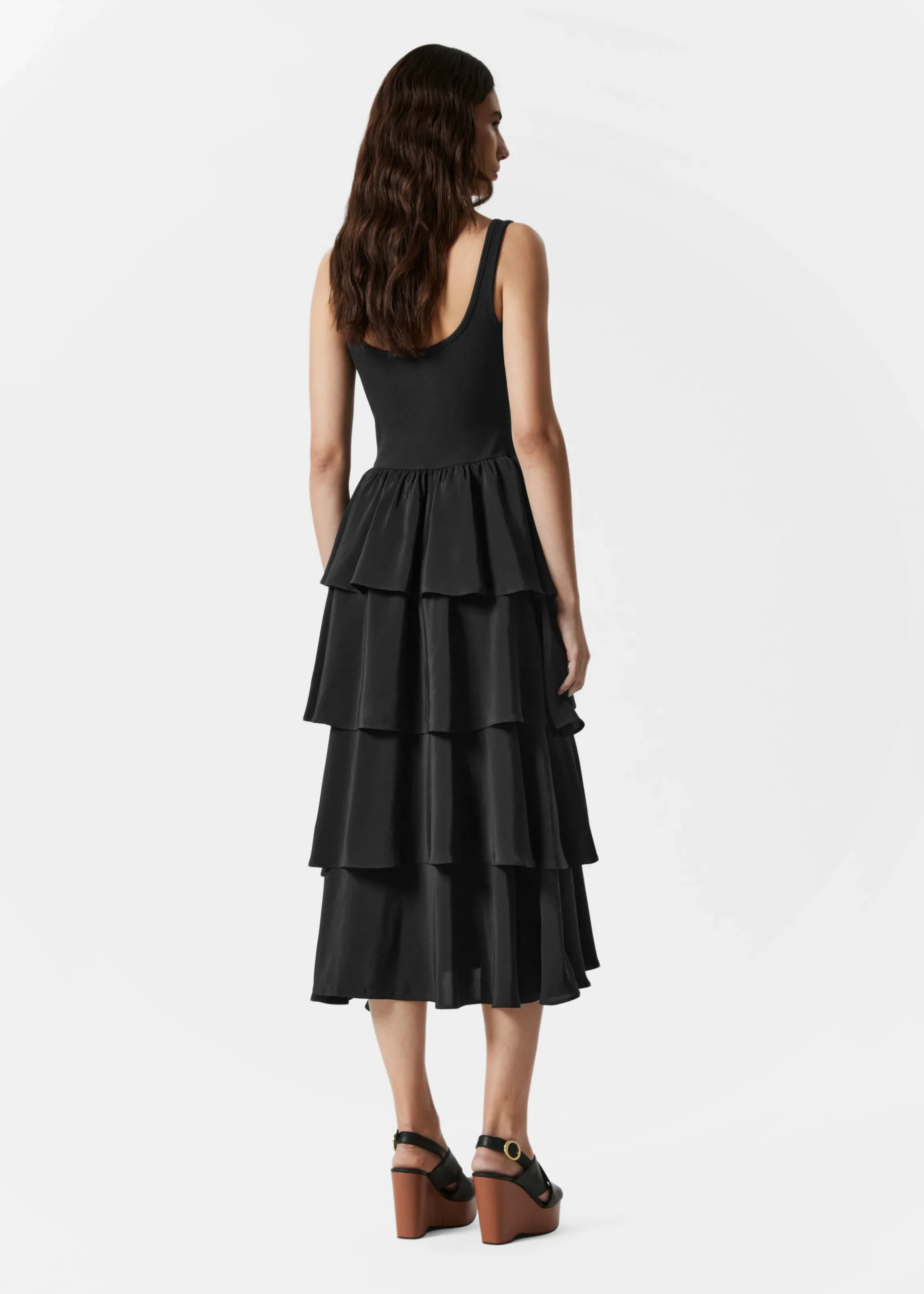 Gerüschtes Midikleid