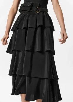 Gerüschtes Midikleid