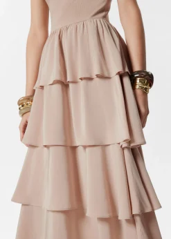 Gerüschtes Midikleid