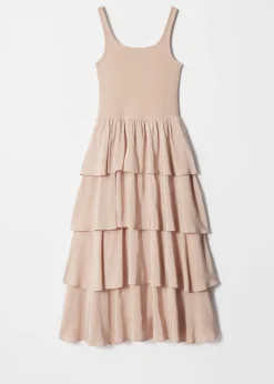 Gerüschtes Midikleid