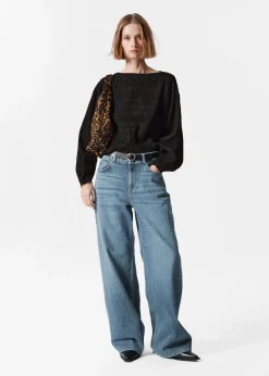 Gesmokte Bluse