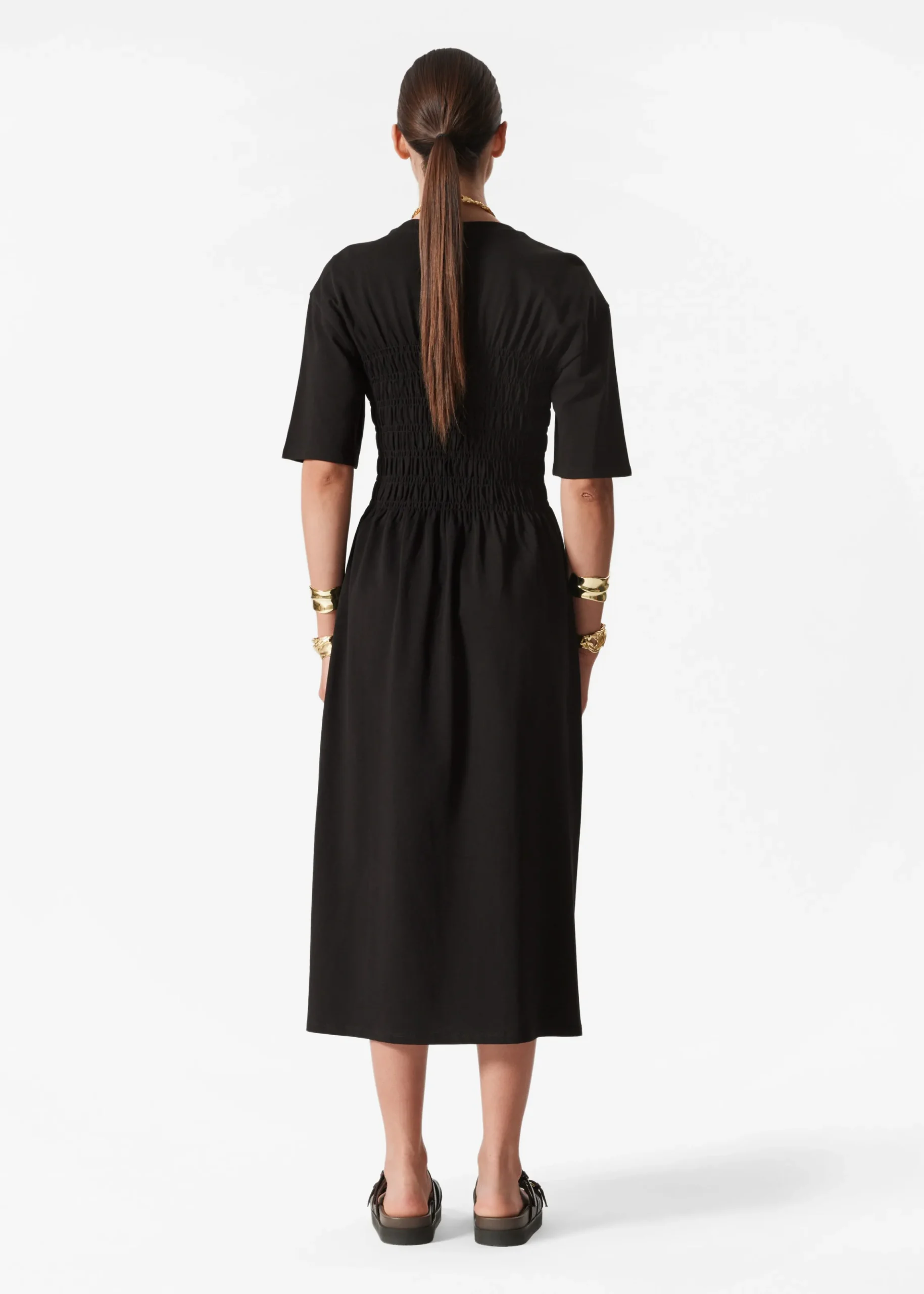 Gesmoktes Midikleid