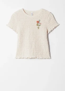Gesmoktes T-Shirt