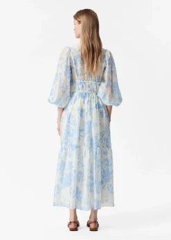 Gestuftes Midikleid