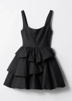 Gestuftes Mini-Ballonkleid