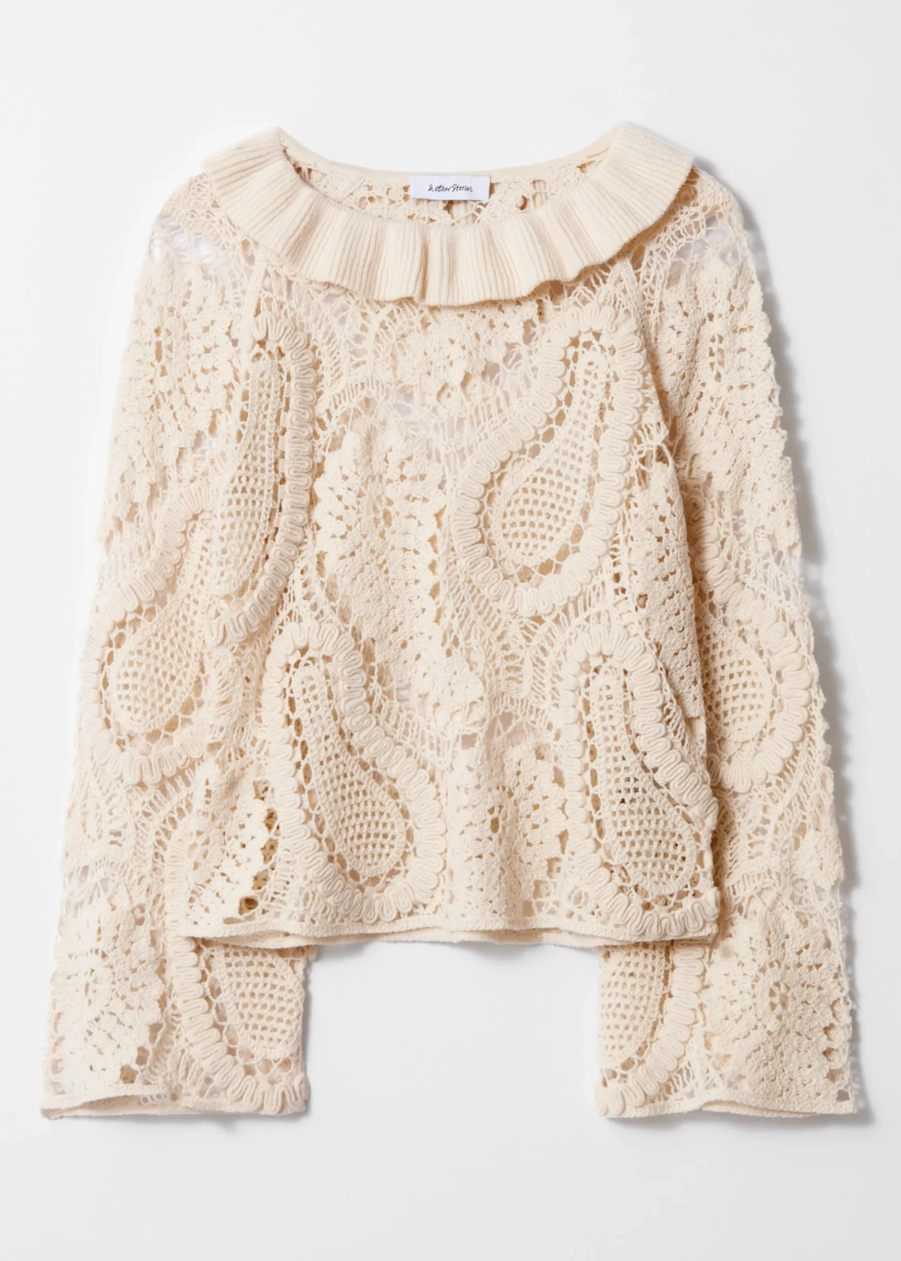 Häkelbluse mit Paisley-Muster