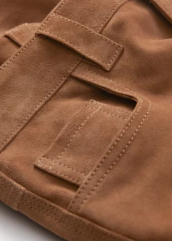 Hose aus Veloursleder