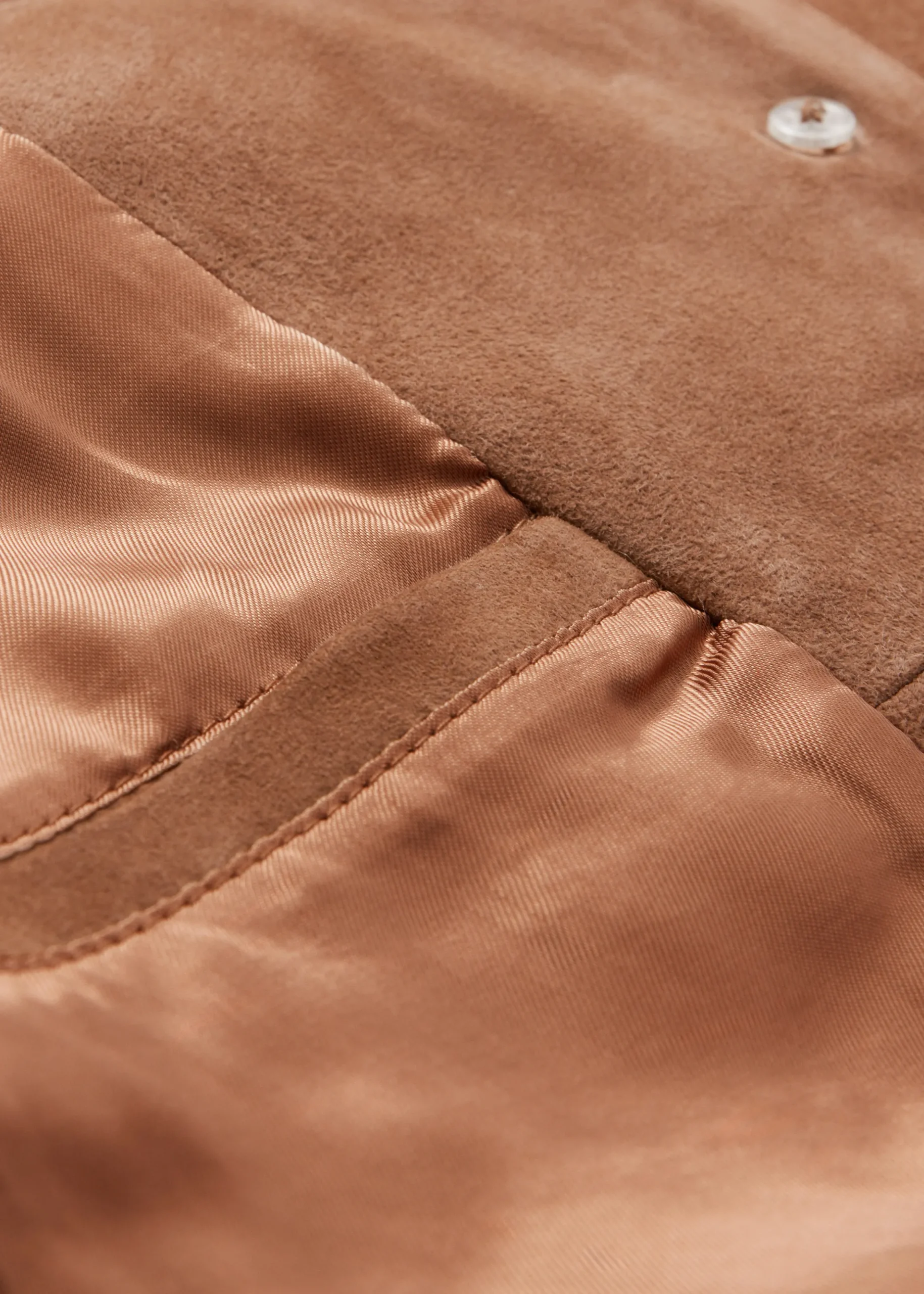 Jacke aus Veloursleder mit Fransen