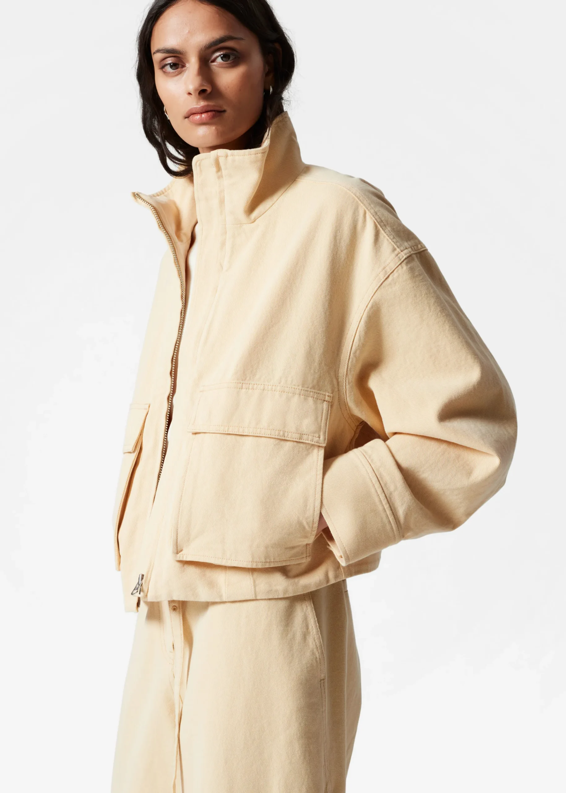 Jacke mit aufgesetzten Taschen