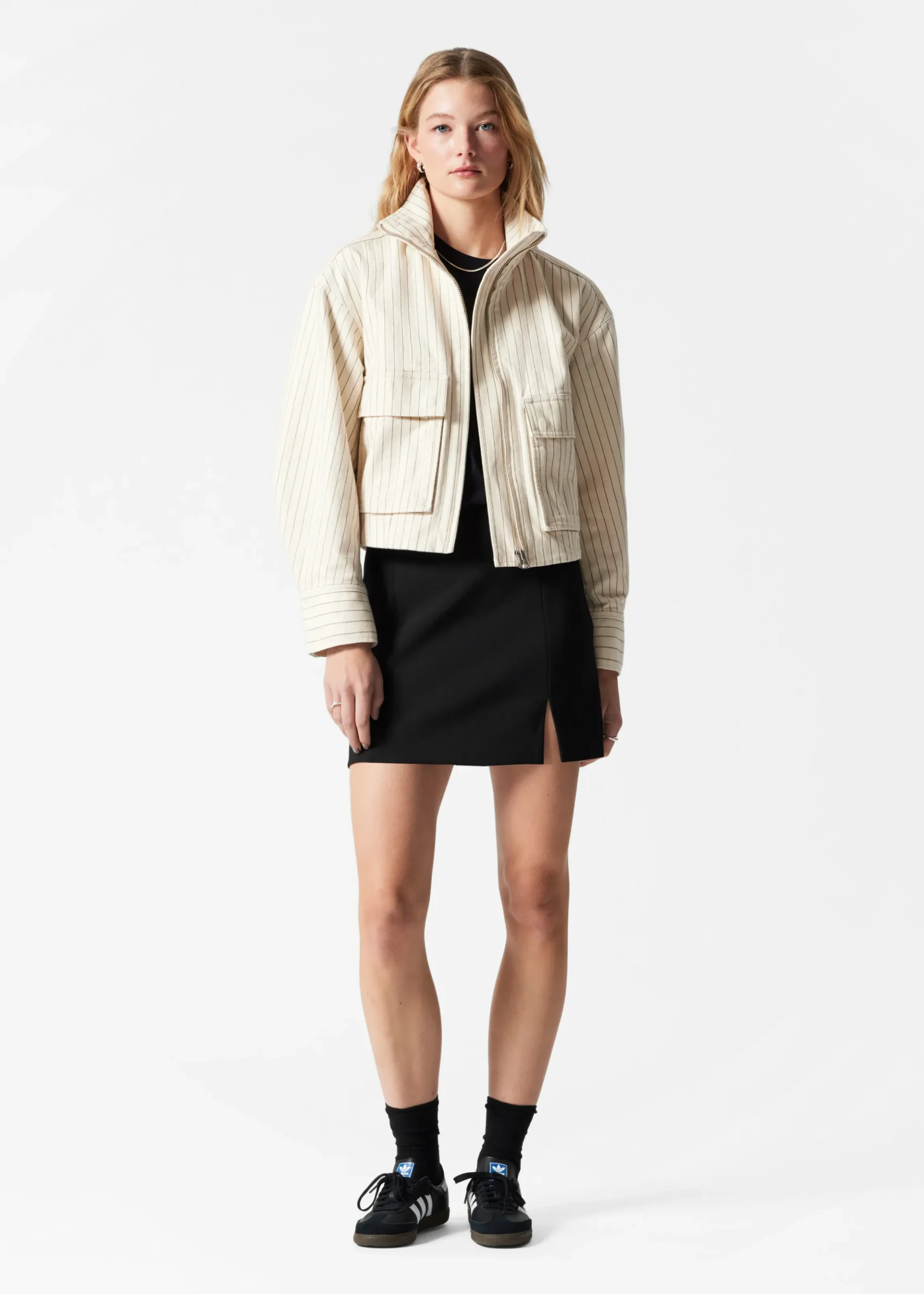 Jacke mit aufgesetzten Taschen