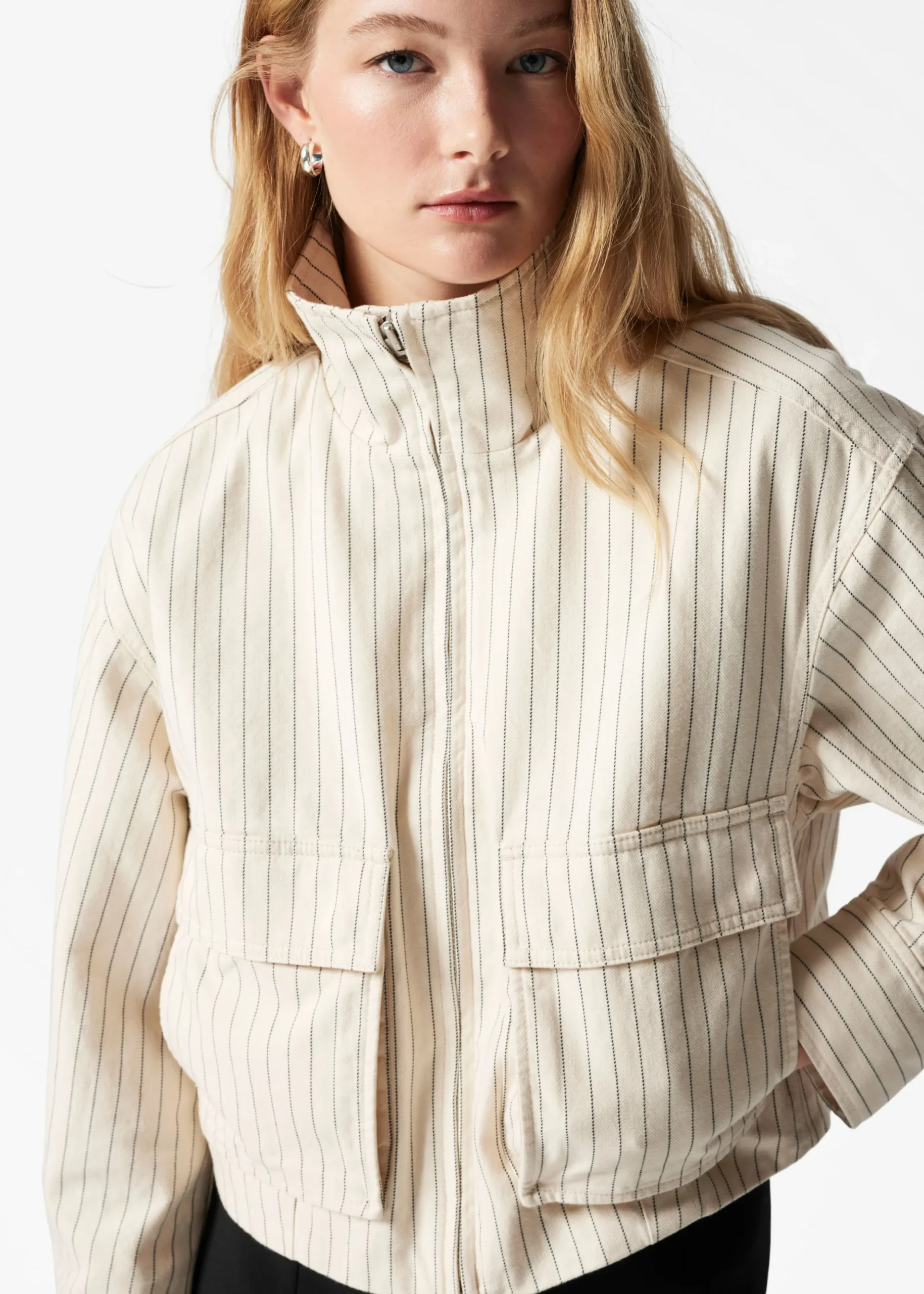 Jacke mit aufgesetzten Taschen