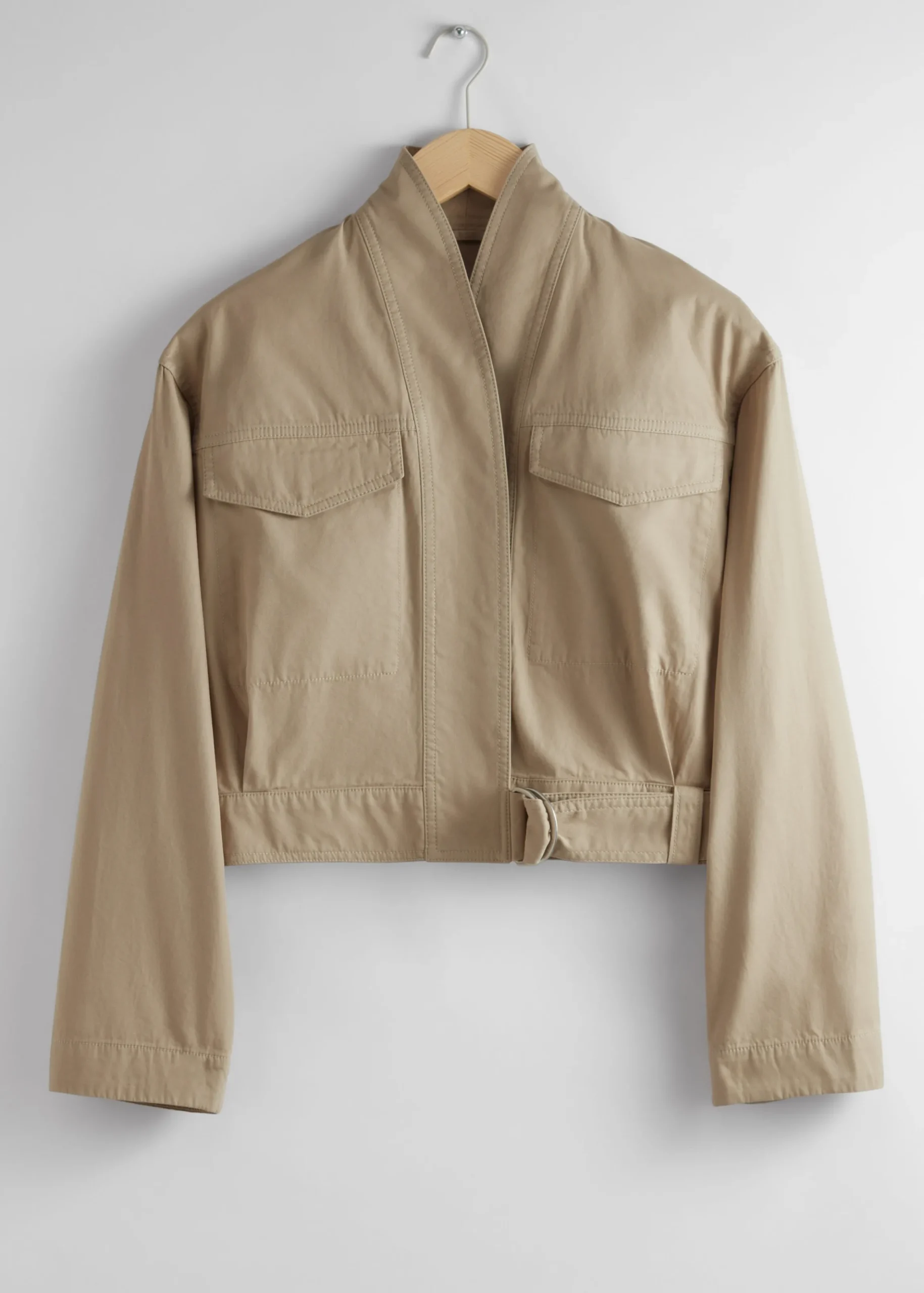 Jacke mit Schalkragen