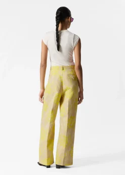Jacquard-Hose mit Bügelfalten
