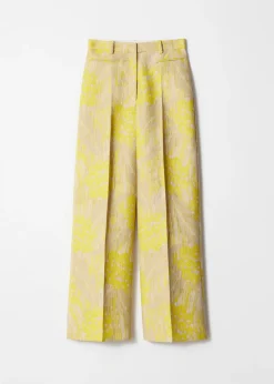 Jacquard-Hose mit Bügelfalten