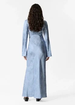 Jacquard-Maxikleid