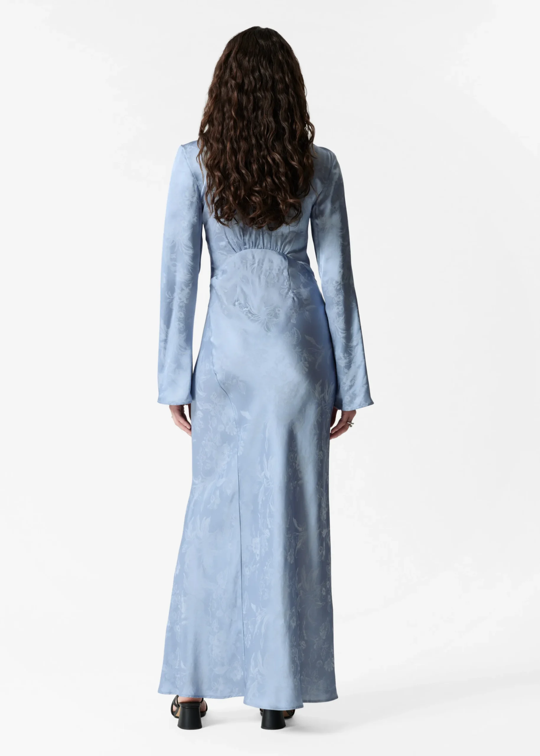 Jacquard-Maxikleid
