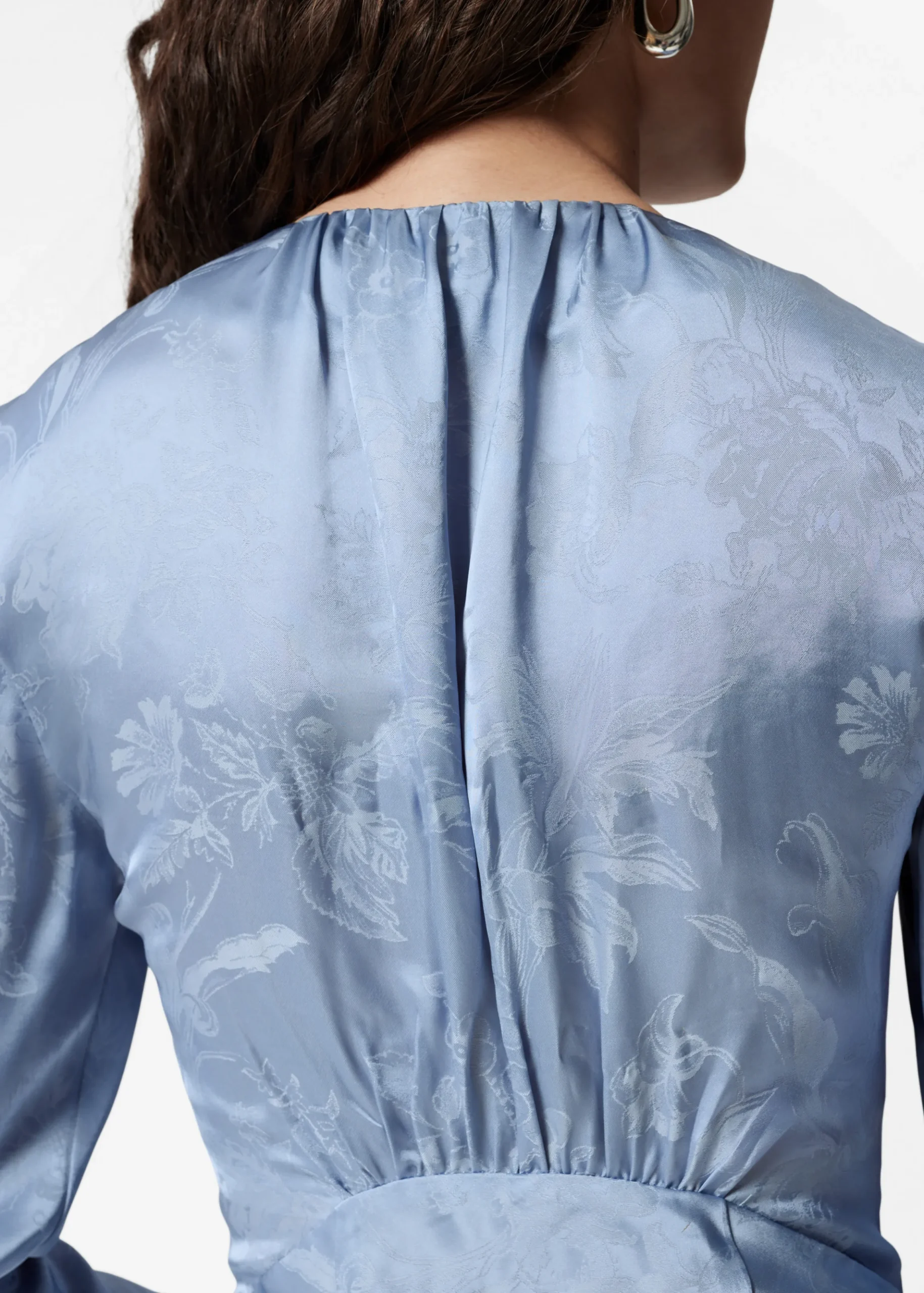 Jacquard-Maxikleid