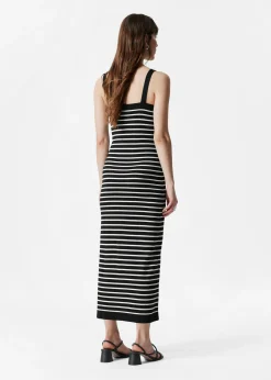 Jacquard-Strickkleid in Midilänge