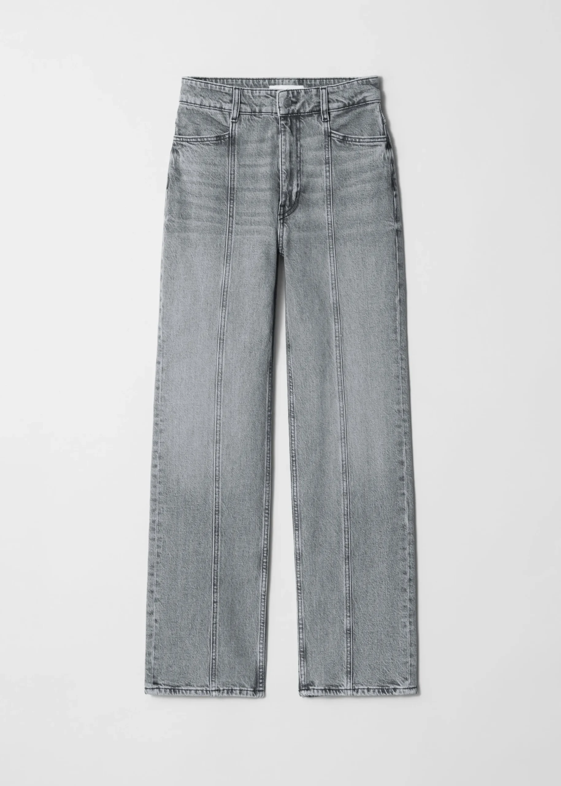 Jeans mit hohem Bund und weitem Bein