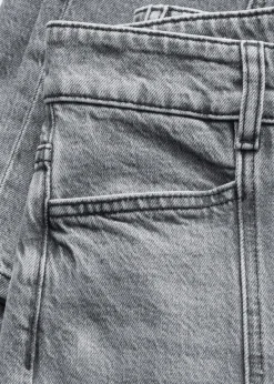 Jeans mit hohem Bund und weitem Bein
