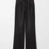 Jeans mit hohem Bund und weitem Bein