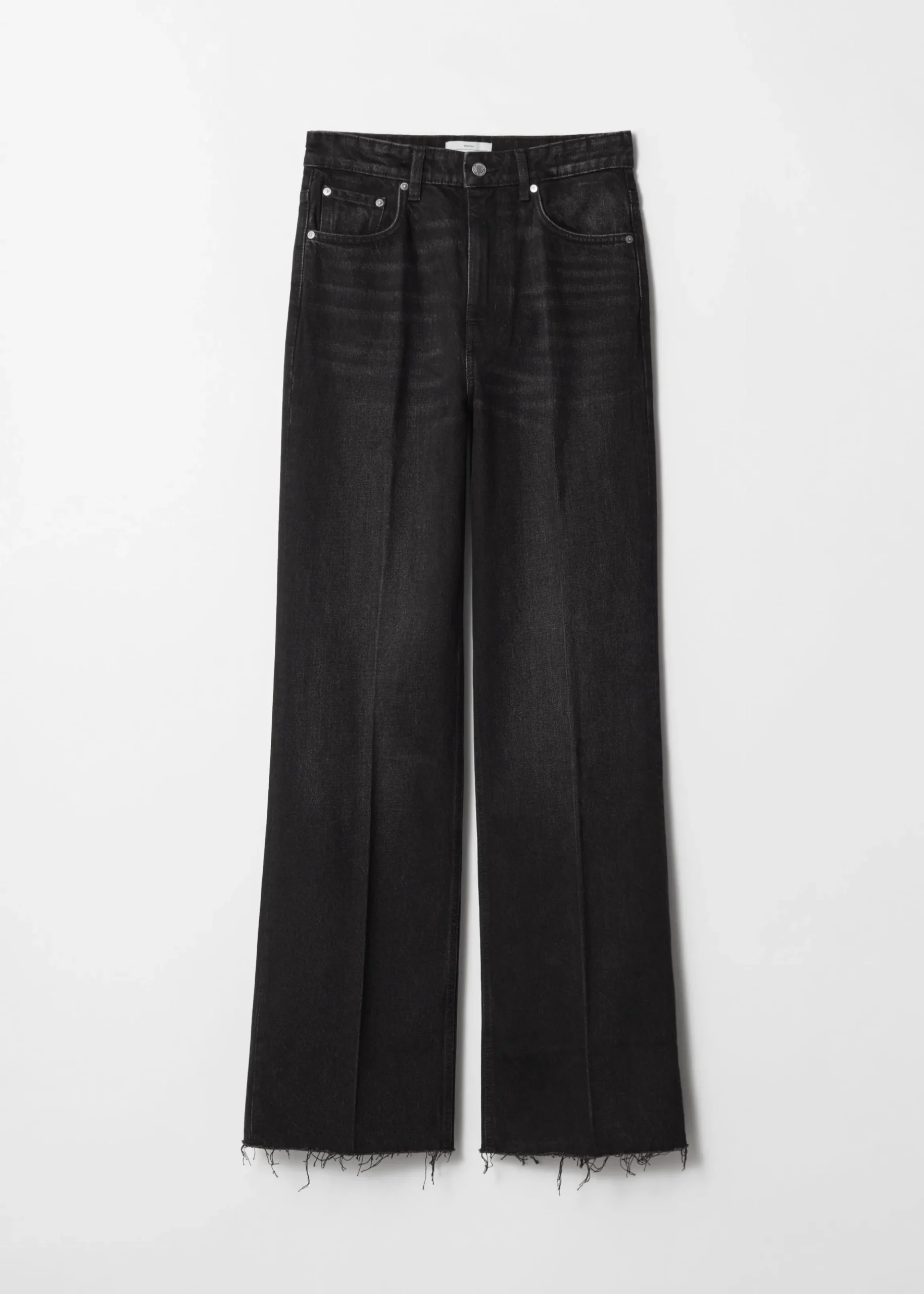 Jeans mit hohem Bund und weitem Bein