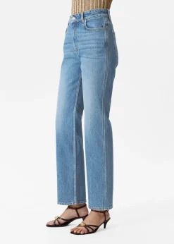 Jeans mit hohem Bund und weitem Bein