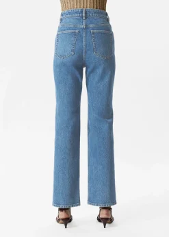 Jeans mit hohem Bund und weitem Bein