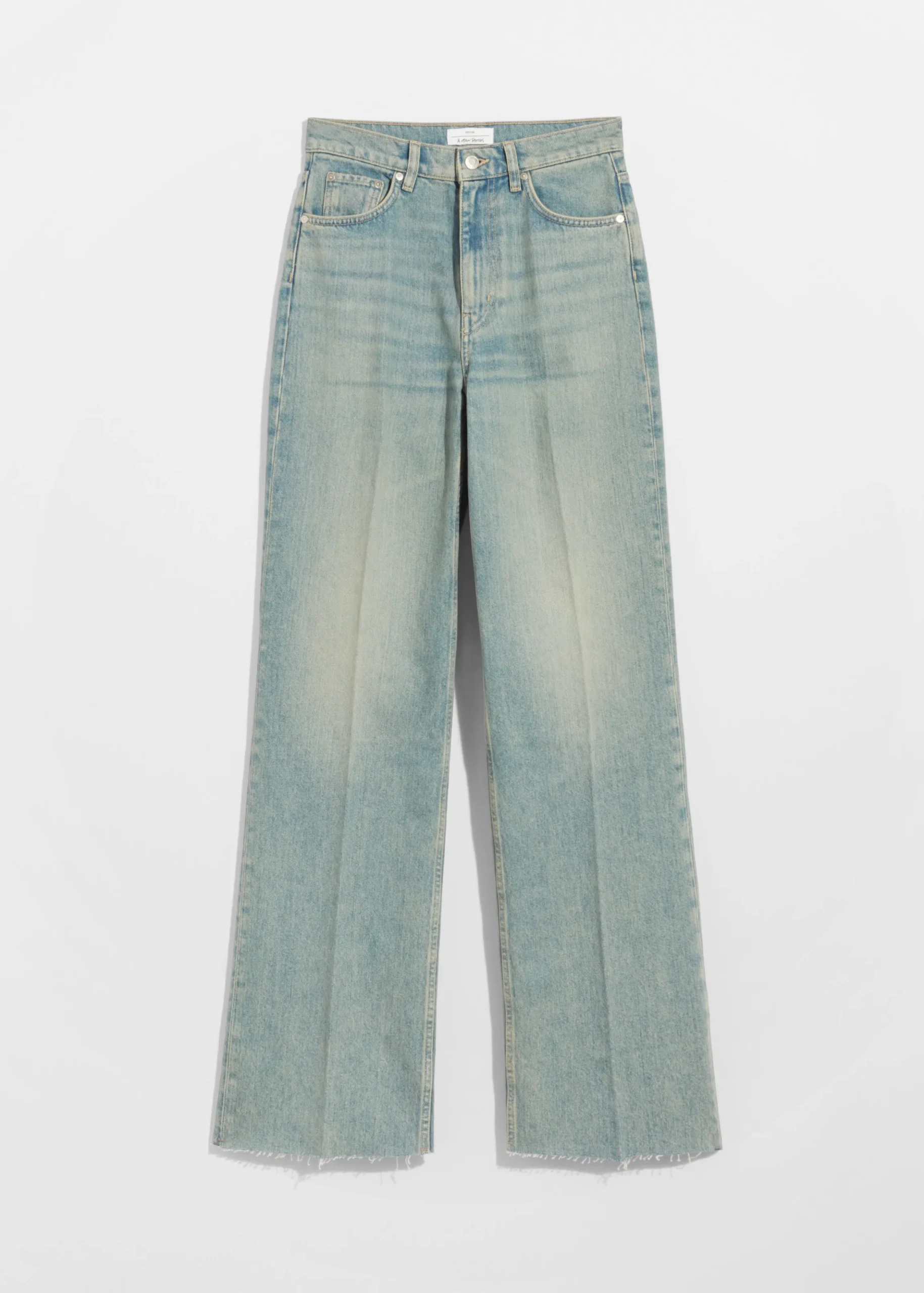Jeans mit hohem Bund und weitem Bein
