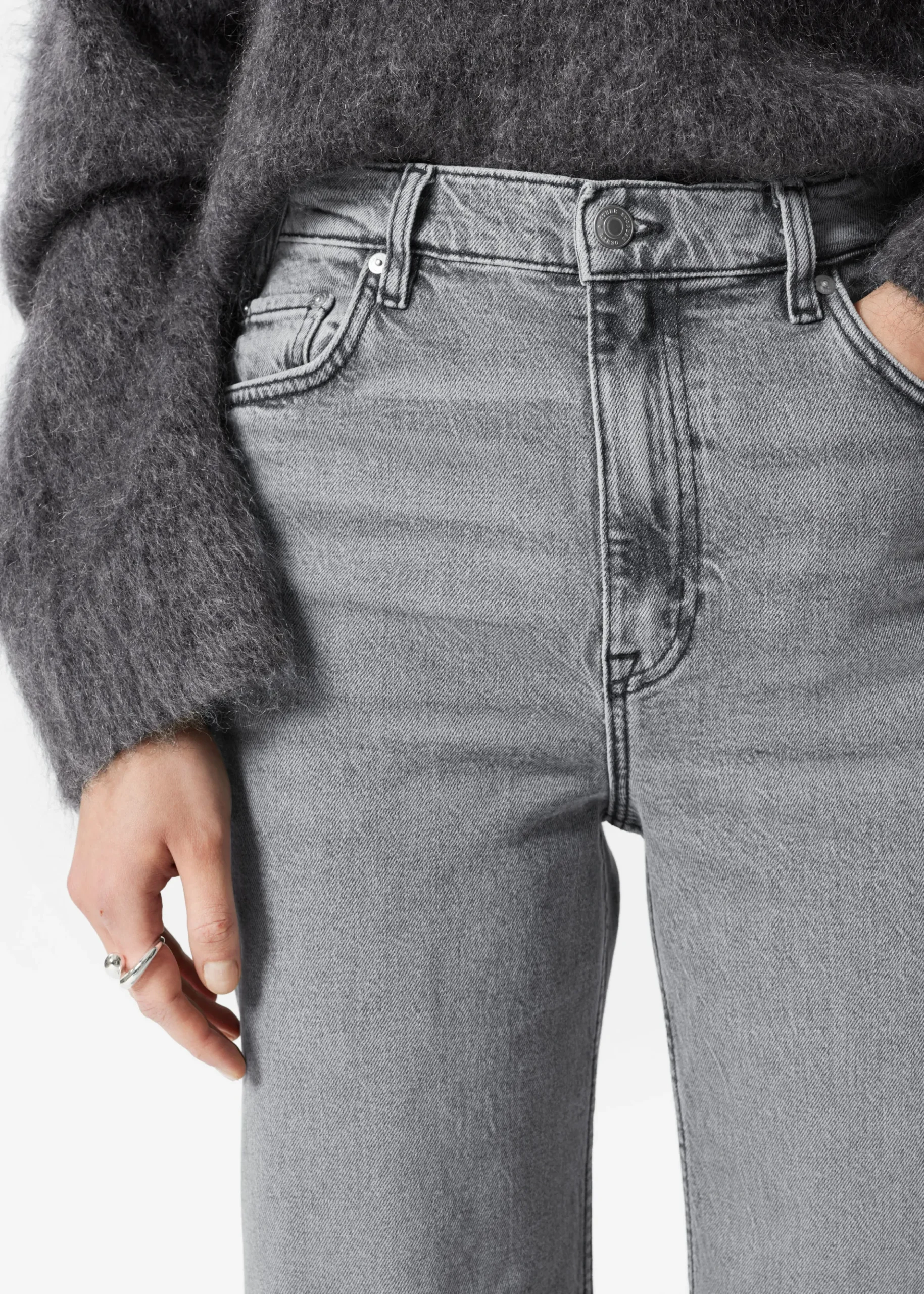 Jeans mit weitem Bein