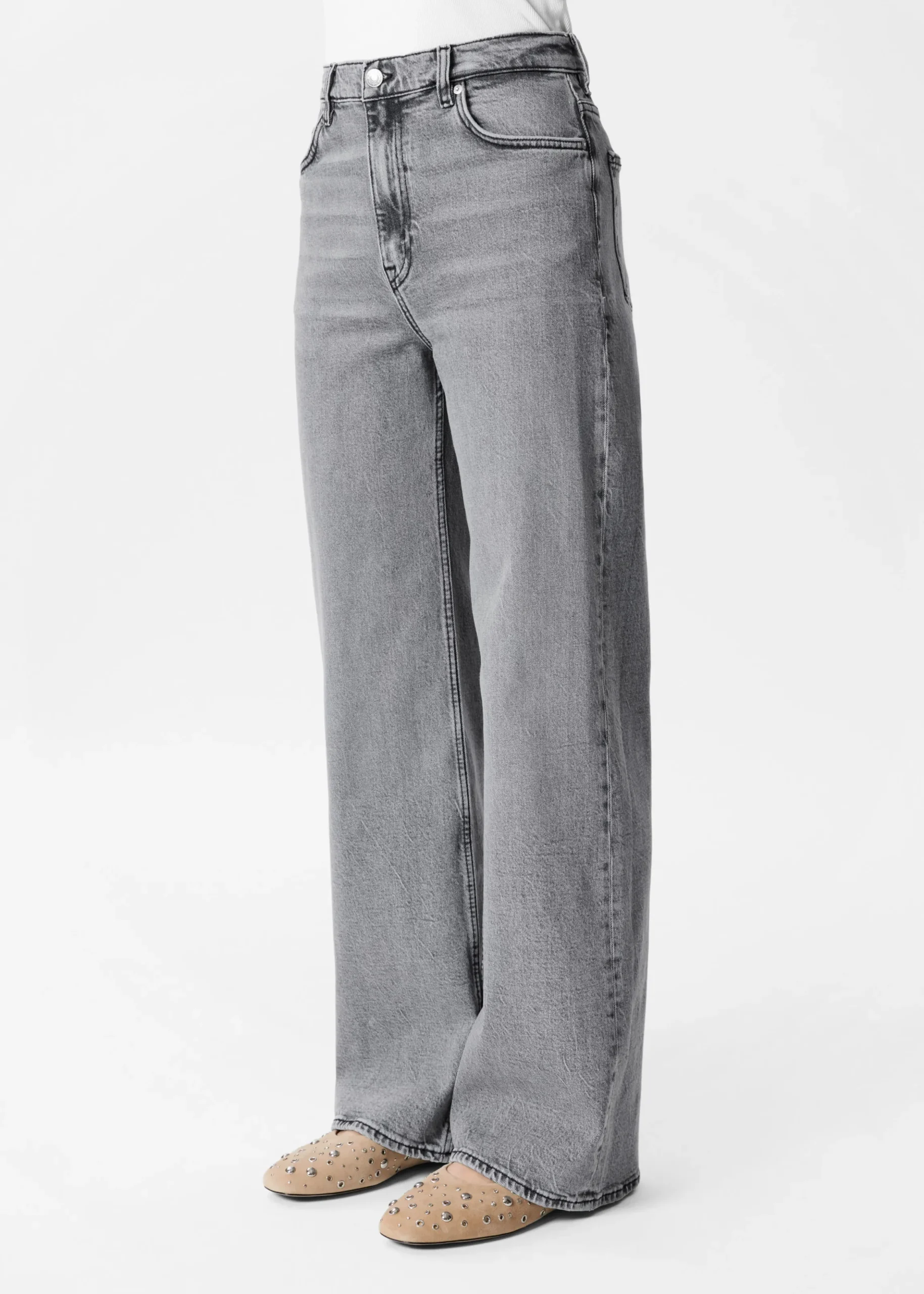Jeans mit weitem Bein