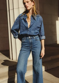 Jeans mit weitem Bein