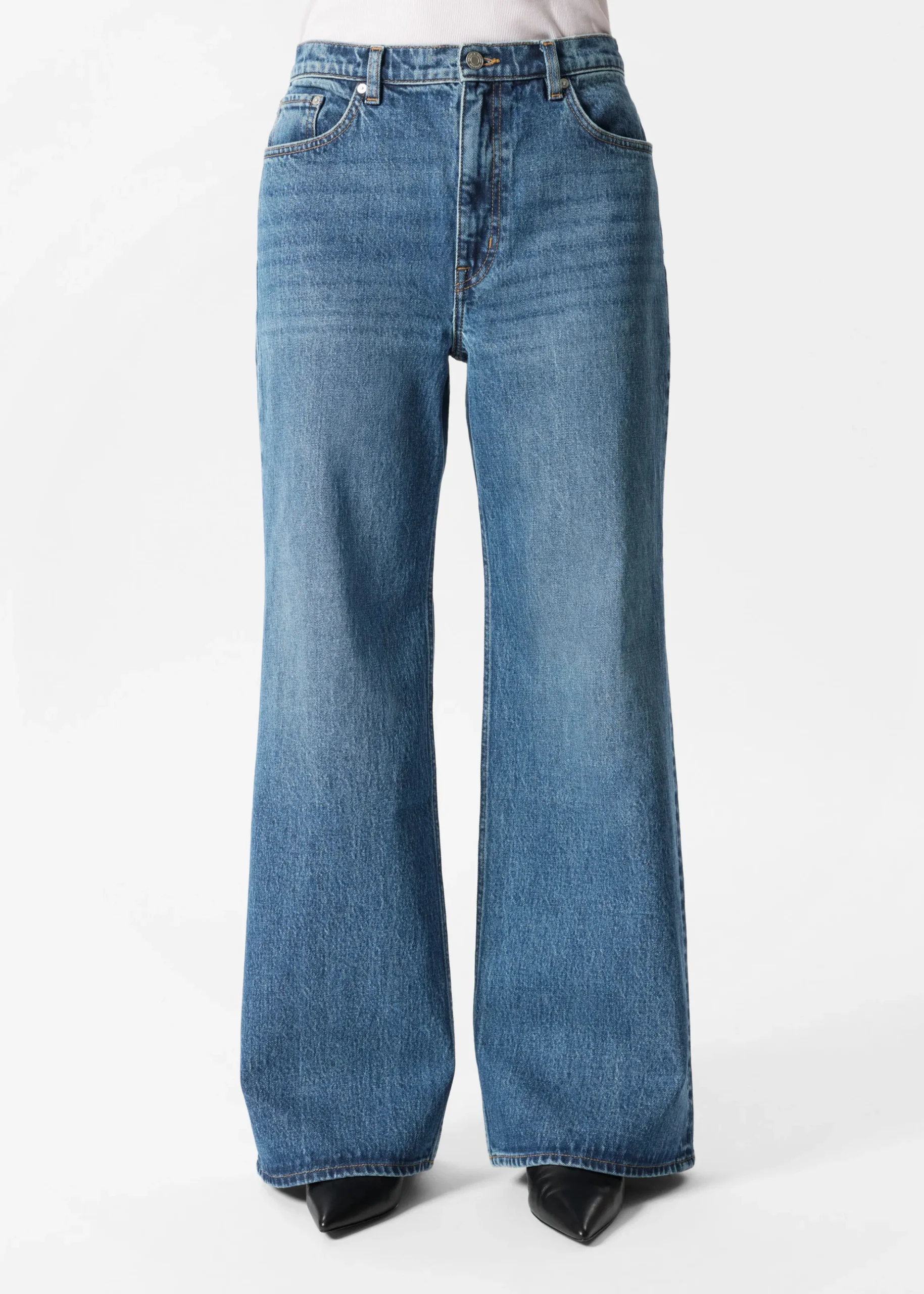Jeans mit weitem Bein