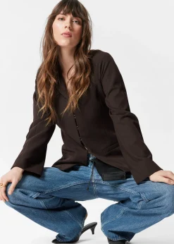 Jeans mit weitem Bein