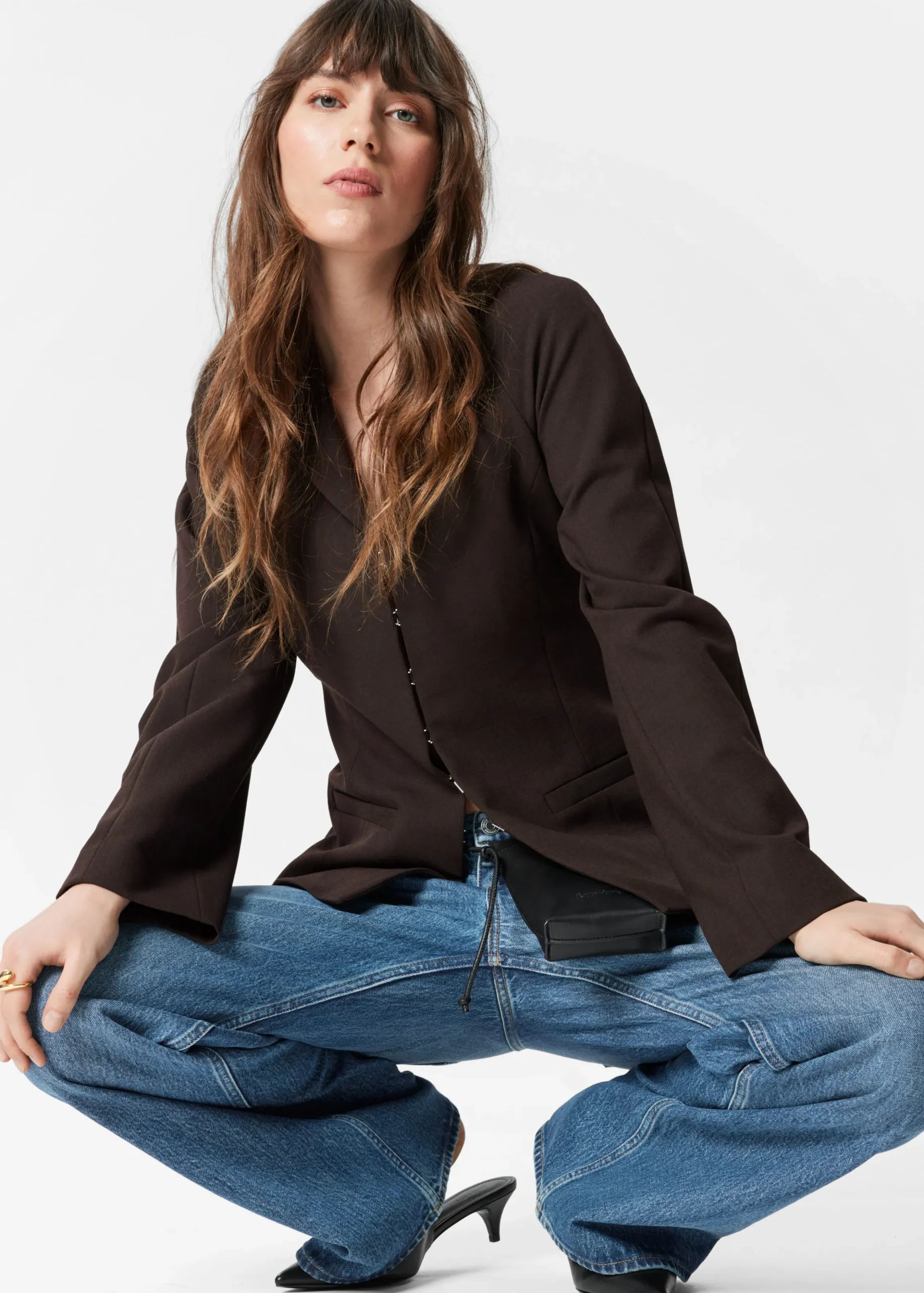 Jeans mit weitem Bein