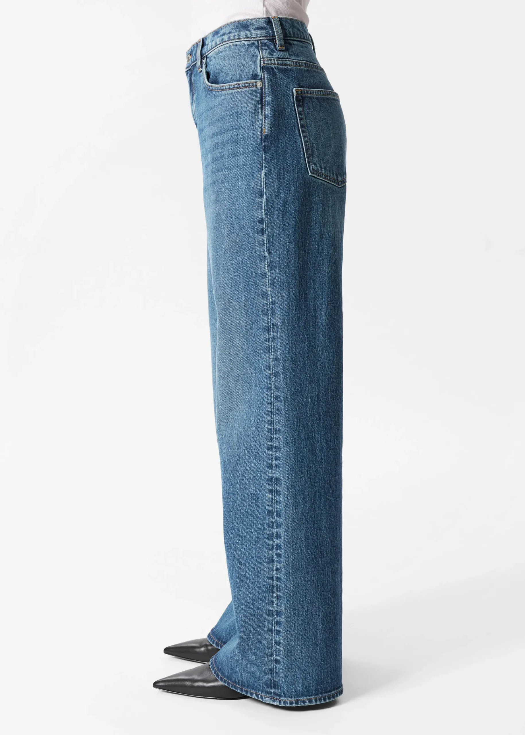 Jeans mit weitem Bein
