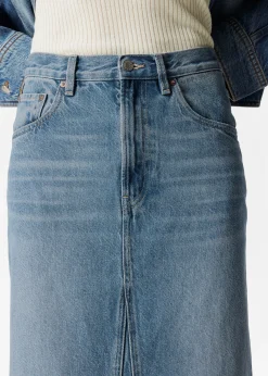 Jeansrock in Midilänge