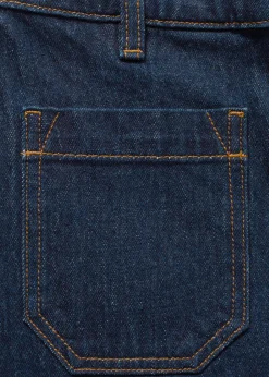 Jeansshorts mit hohem Bund