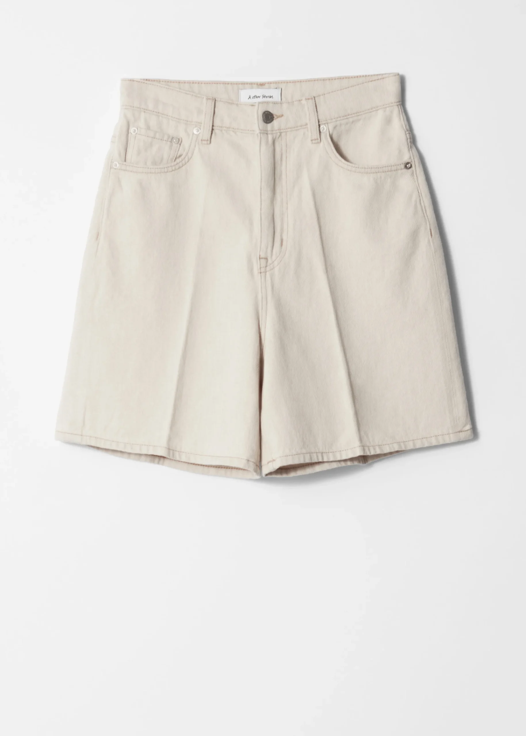 Jeansshorts mit weitem Bein